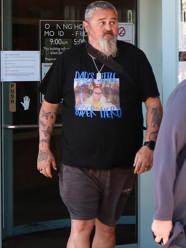 Anthony Dodt father of Peter Dodt leaves Devonport Magistrates Court. Trial into the jumping castle tragedy at Hillcrest Primary School in Devonport. Picture: Stephanie Dalton