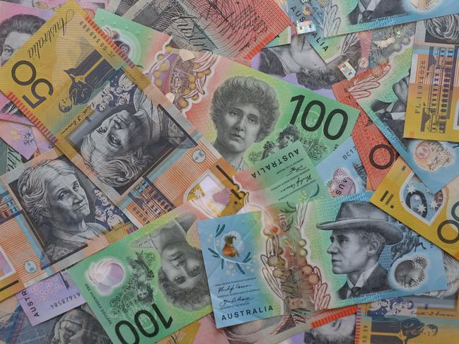 AUSTRALIA - NewsWire Photos - General view editorial generic stock photo of Australian cash money currency. Picture: NCA NewsWire / Nicholas Eagar