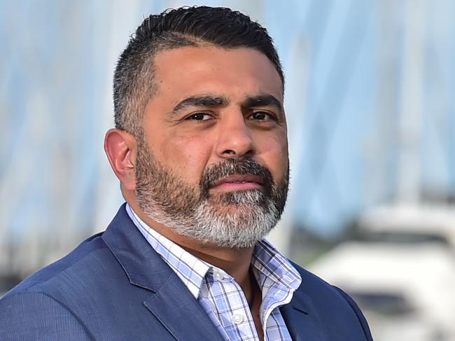 Justin Mohamed the Commissioner for Aboriginal Children and Young People pictured at the Geelong waterfront. Picture: Stephen Harman