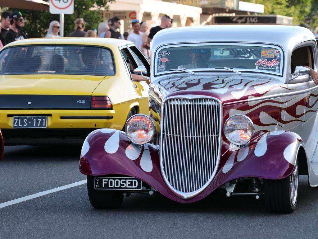 The annual Queenscliff Rod Run may have been called off this weekend, but rev heads still flocked to the town for an "unofficial" meet. Picture: Mike Dugdale