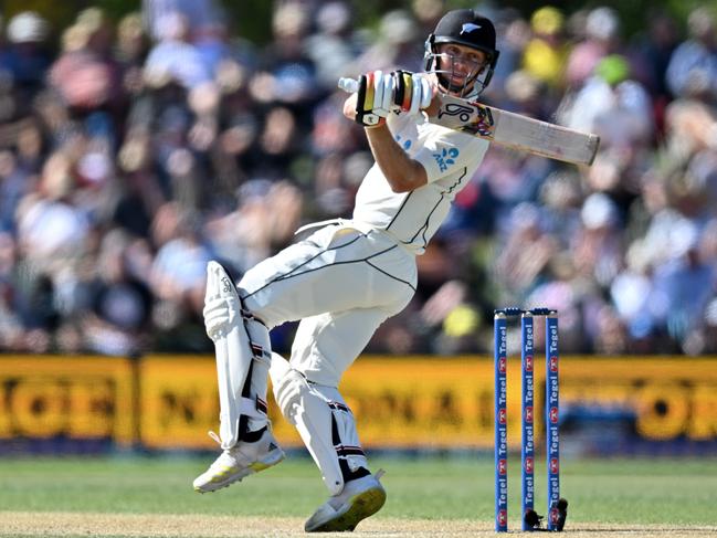 Scott Kuggeleijn landed some lusty blows for the home side. Picture: Getty