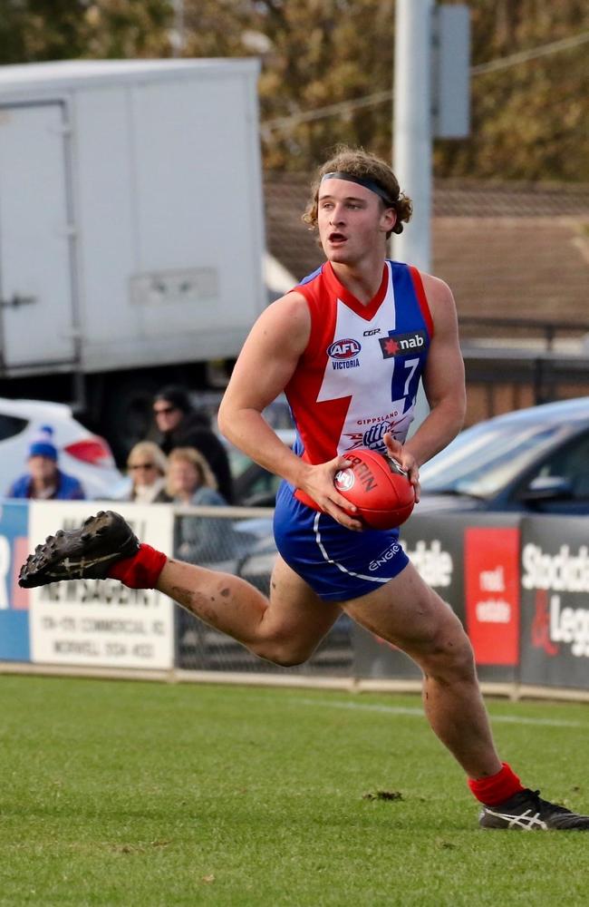 Sam Berry has a great tank for a player that thrives as an inside midfielder. Picture: Supplied