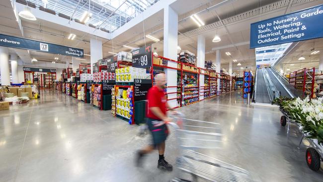 Bunnings is pursuing a fully digital promotional and advertising strategy as more of its customers are choosing to seek project inspiration and product information online. Picture: AAP