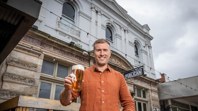 Mornington’s iconic Bay Hotel is being transformed by Liam Ganley, who runs Angus and Bon, Fifth Province and Freddie Wimpoles. Picture: Jake Nowakowski