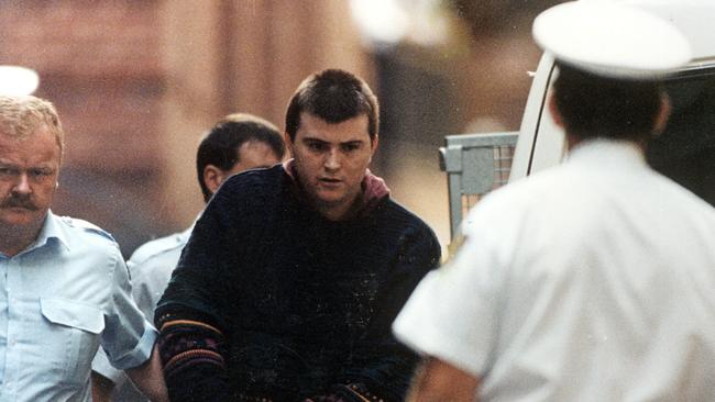 Frankston serial killer Paul Denyer after his arrest.