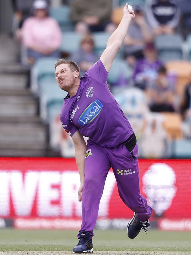 James Faulkner has declined a contract to return to the Hobart Hurricanes. Picture: Zak Simmonds