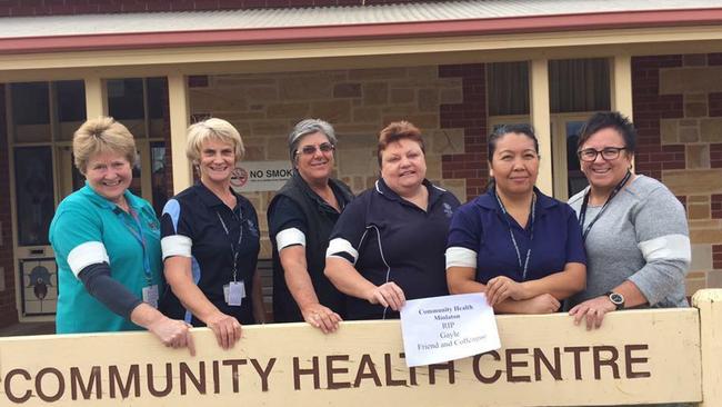 Staff from Community Health Minlaton show their solidarity. Source: Facebook