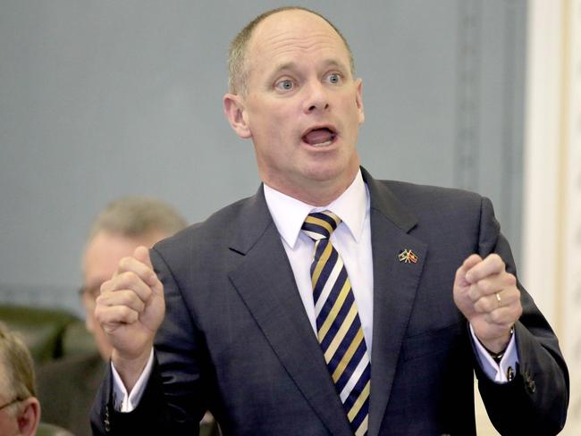 Premier Campbell Newman - Question time at Queensland Parliament House, Brisbane. Pic Mark Cranitch.