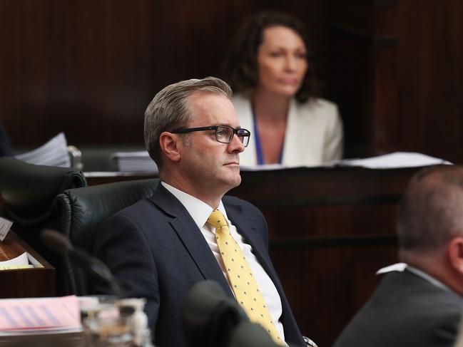 Michael Ferguson deputy premier. Question time in the Tasmanian parliament. Picture: Nikki Davis-Jones