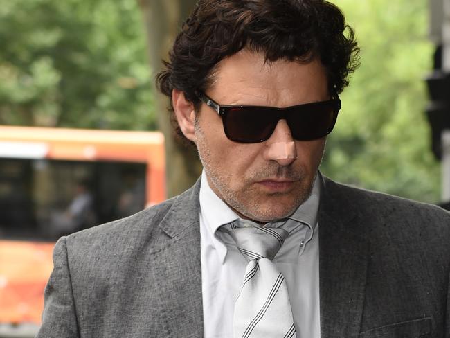 Vince Colosimo outside court during a previous appearance. Picture: Tony Gough