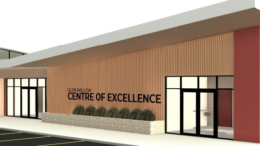 Renders of the proposed 'Centre of Excellence' at the Glen Willow Sporting Complex in Mudgee.