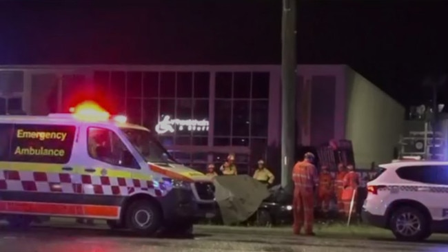 The driver was seriously injured in the crash and taken to Westmead Hospital. Picture: Channel 7