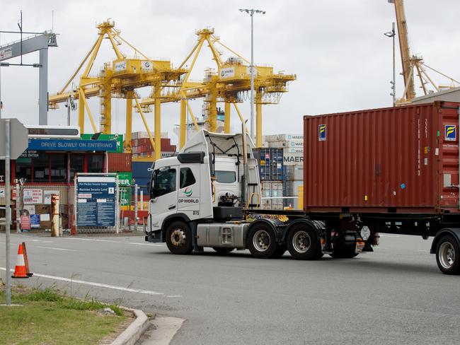 The group were arrested near Port Botany later that night. Picture: Nikki Short