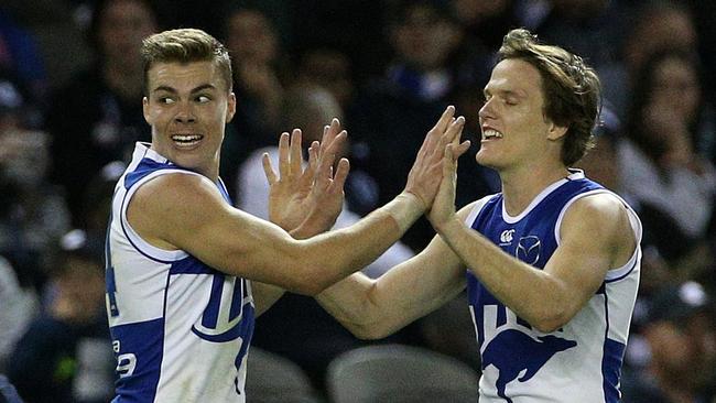 Zurhaar celebrates one of his five goals. Pic: AAP 