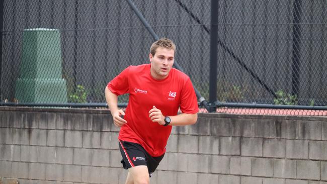 Jarred Dyer training at the Illawarra Academy of Sport. Picture: Supplied