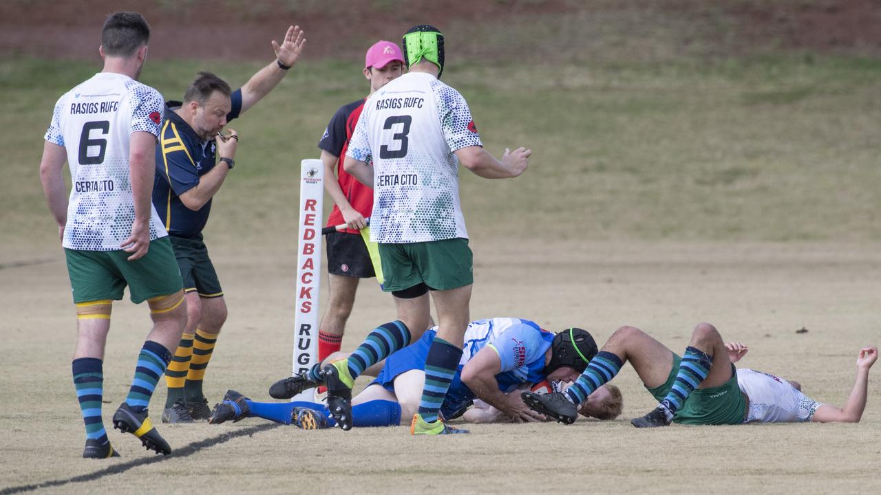 Brett Forte Super 10s Memorial Rugby Challenge. QPS vs The Army. Saturday, August 14, 2021. Picture: Nev Madsen.