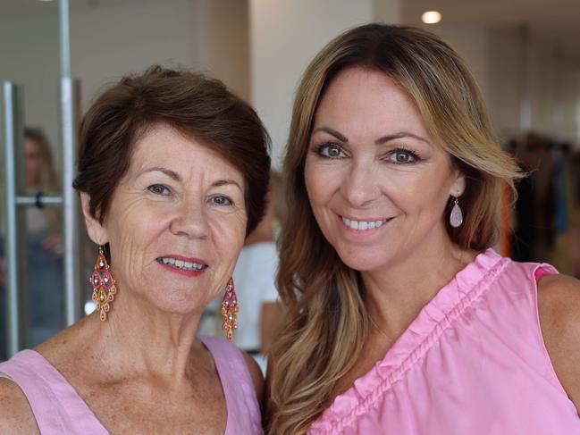 Heather Zaetta and Tania Zaetta at the Jay Pask 2024 collection showcase at Marina Mirage for Gold Coast at Large. Picture, Portia Large.