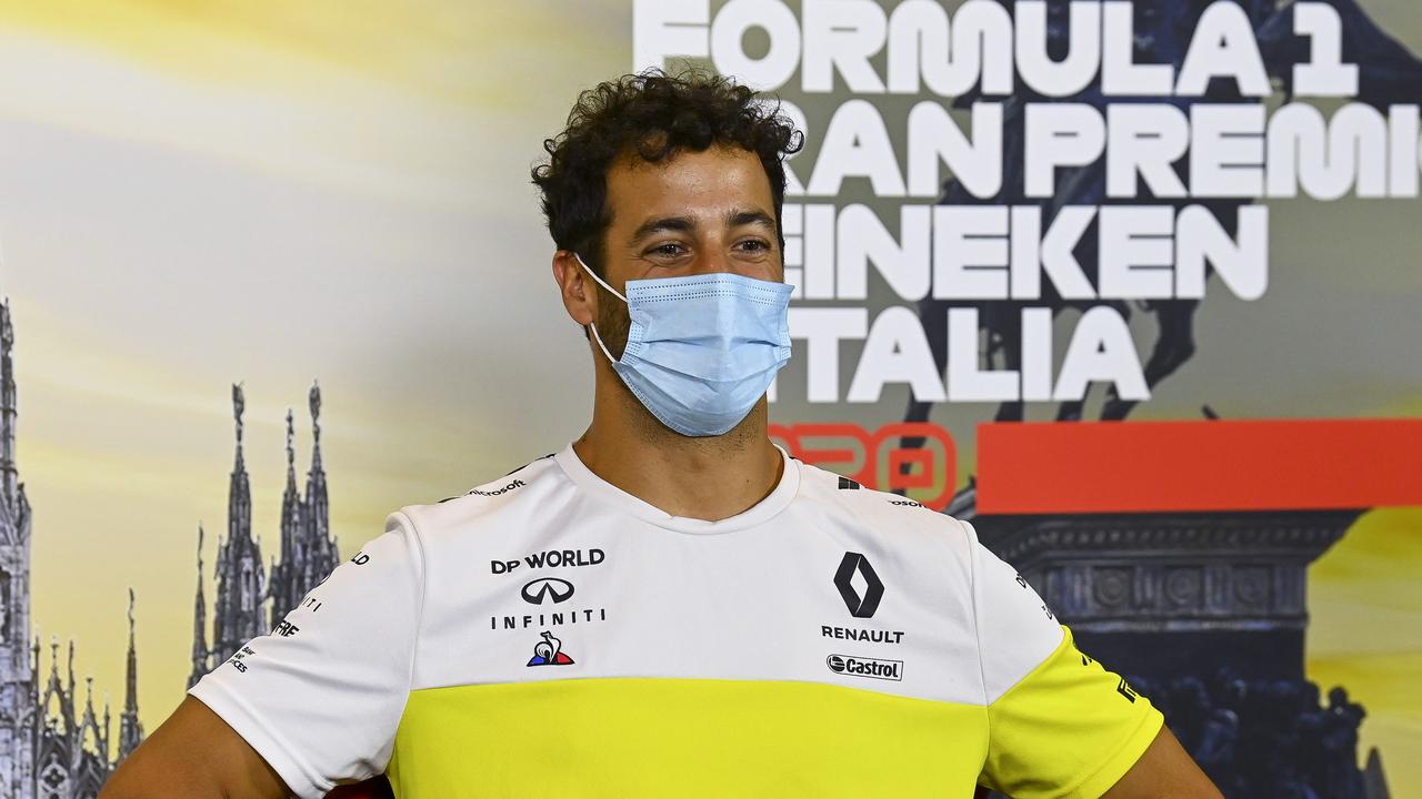 Daniel Ricciardo called qualifying ‘chaotic and wild’. (Photo by Mark Sutton/Pool via Getty Images)