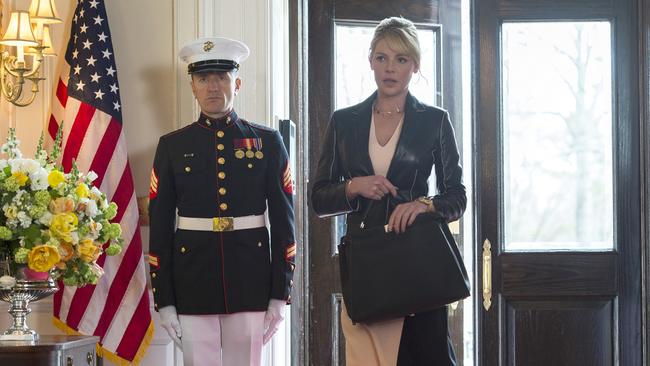 Seat of power ... Katherine Heigl as Charleston Tucker in new serires State of Affairs.