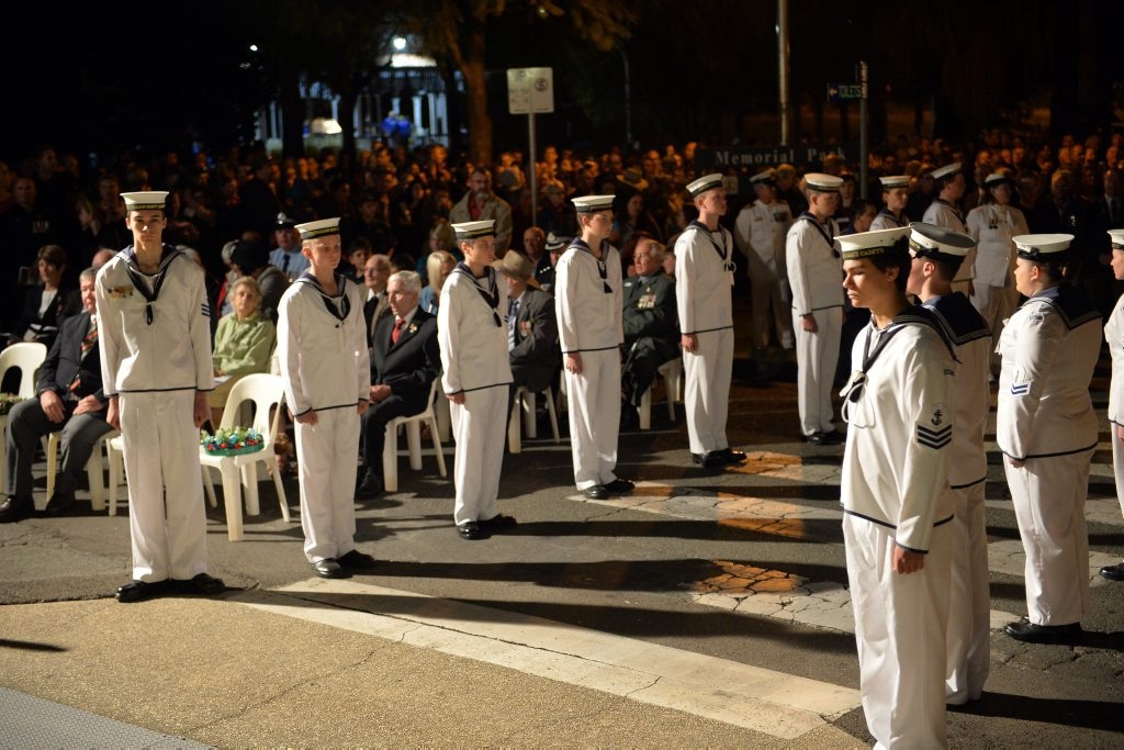 Anzac Day service at Memorial Park, Gympie. Arpil 25, 2016. Photo Patrick Woods / Gympie Times. Picture: Patrick Woods