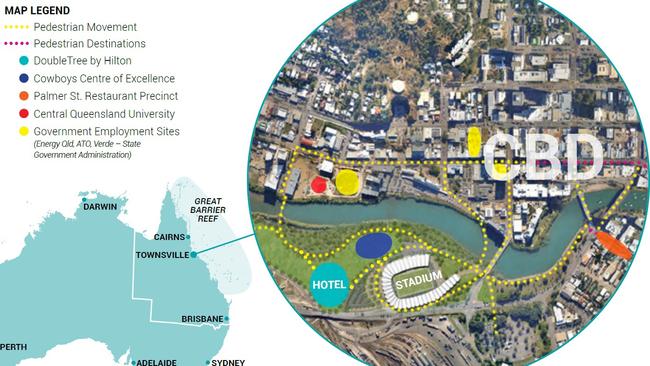 Where the planned DoubleTree by Hilton in Townsville will be located. Picture: Supplied.