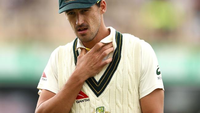 Mitchell Starc is set to be left out of the first Test team. Picture: Getty Images