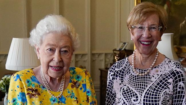 The Queen looked in good form as she met with Margaret Beazley at Windsor Castle. Picture: AFP