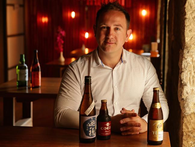 John Ross-Jones is the new sake Group Beverage Manager, he is pictured at Sake in The Rocks, Sydeny. Drinks on me for taste.