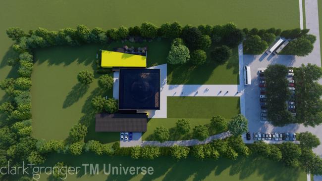 Artist impressions of the proposed TM Universe, a one-of-a-kind science and space centre.