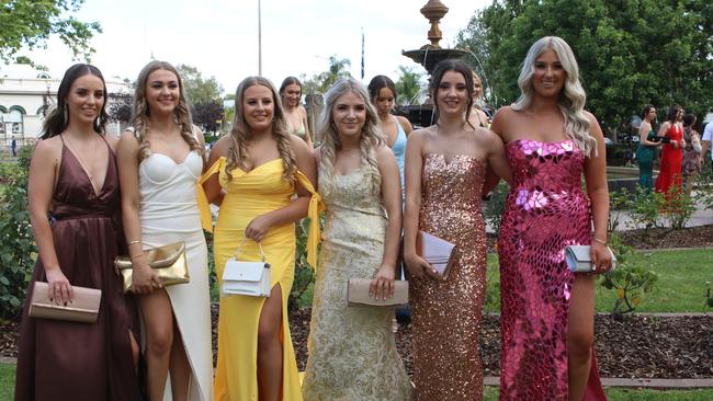 Students frocked up with sophisticated gowns.