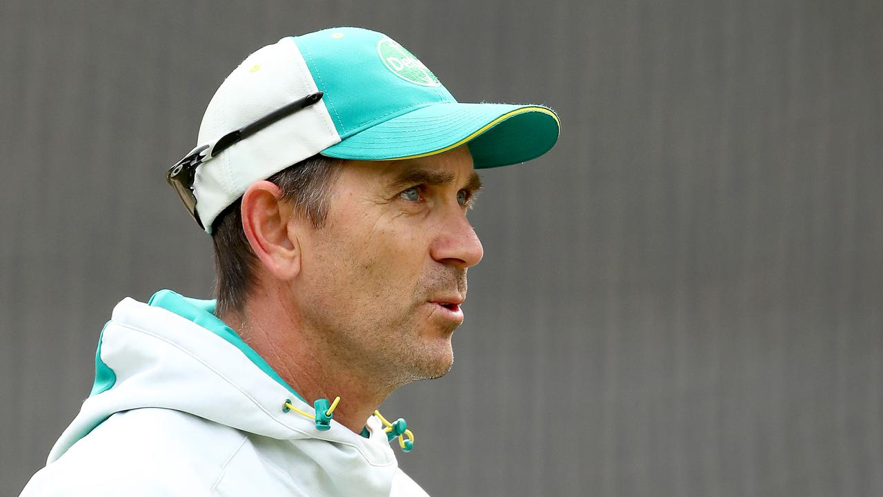 Cricket Australia has issued a press release in support of Justin Langer to coach the Australian men’s team through until the Ashes. Photo: Getty Images