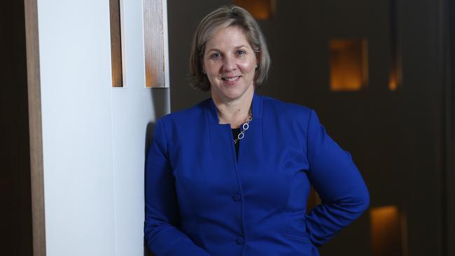 Robyn Denholm will stay with Telstra until May before becoming chair at Tesla. Pic: Britta Campion