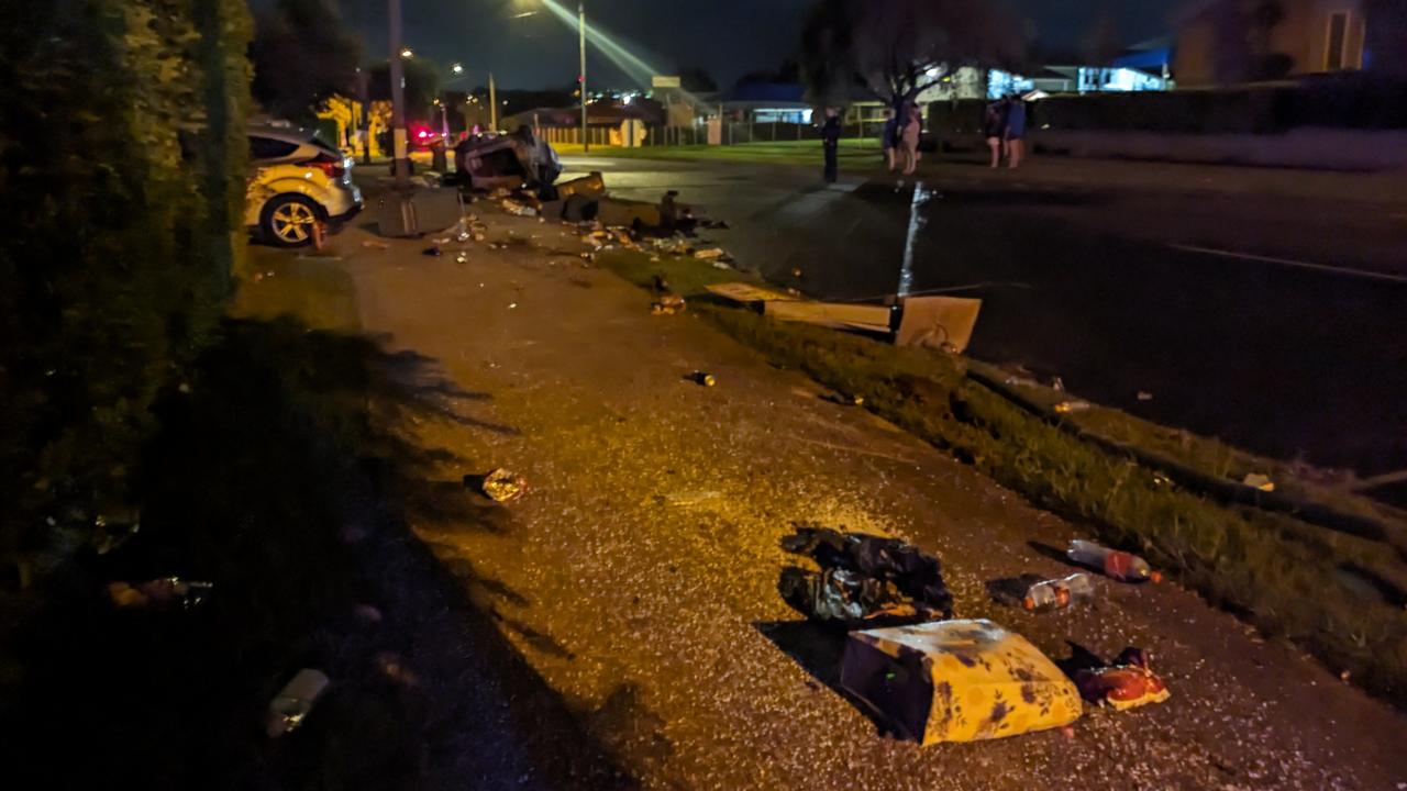 Toowoomba crash on Tor Street in Wilsonton Heights. Photos contributed