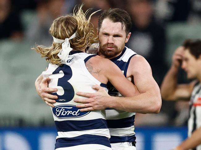 Patrick Dangerfield was the matchwinniner — again. Picture: Michael Willson/AFL Photos via Getty Images