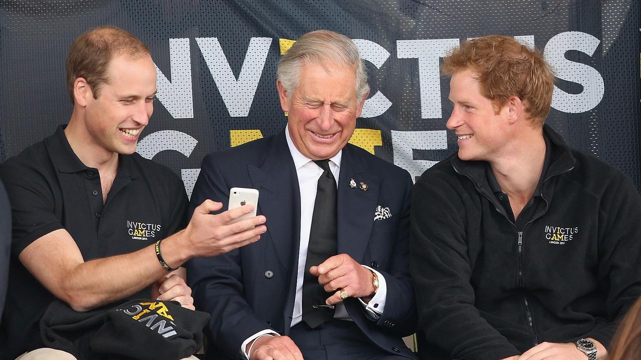 The three royals spoke face-to-face for the first time in over a year at Prince Philip’s wake. Picture: Getty Images