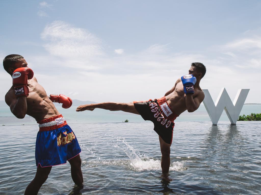 W Hotel in Koh Samui offering kickboxing for their Fuel Weekend. Picture: W Hotels