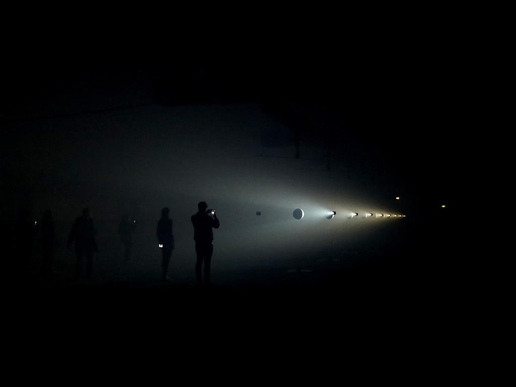 Musical Universalis by United Visual Artists exhibited at Dark Mofo’s Dark Park. Picture: NIKKI DAVIS-JONES