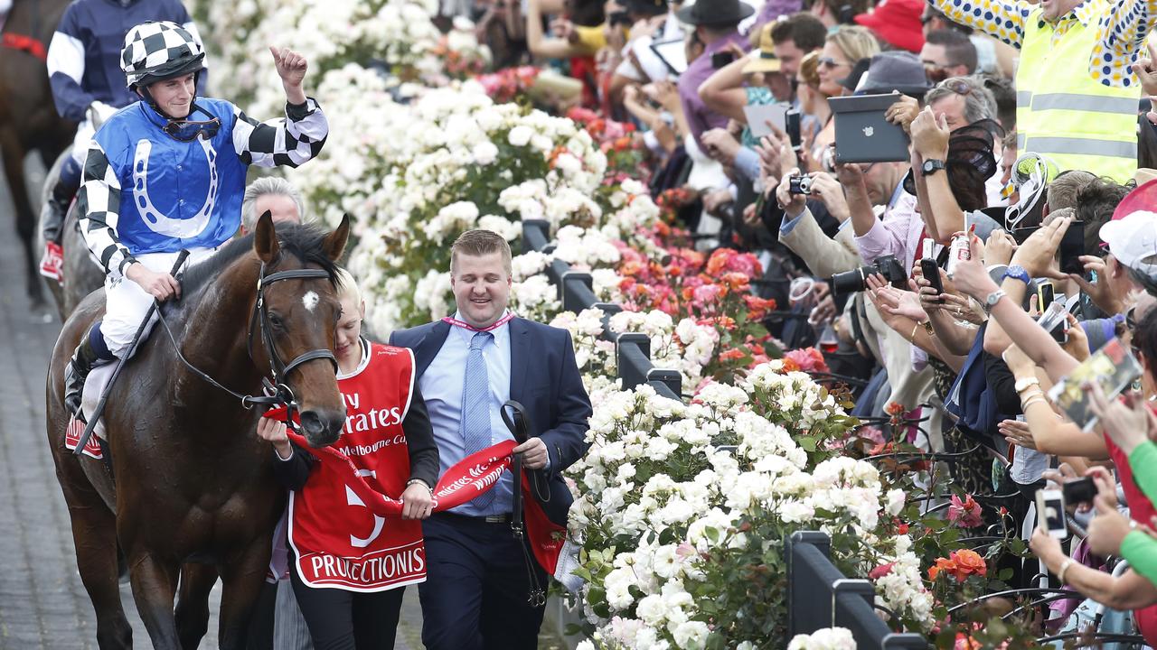Jockey Ryan Moore, rider of 2014’s winning horse Protectionist. Picture: David Caird