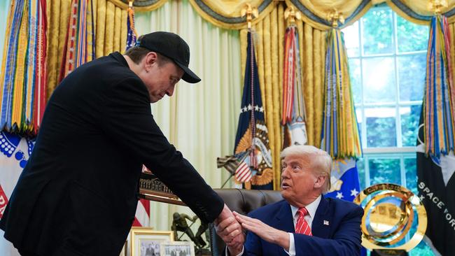 Musk has told White House aides he will support the president politically in the future. Picture: AFP