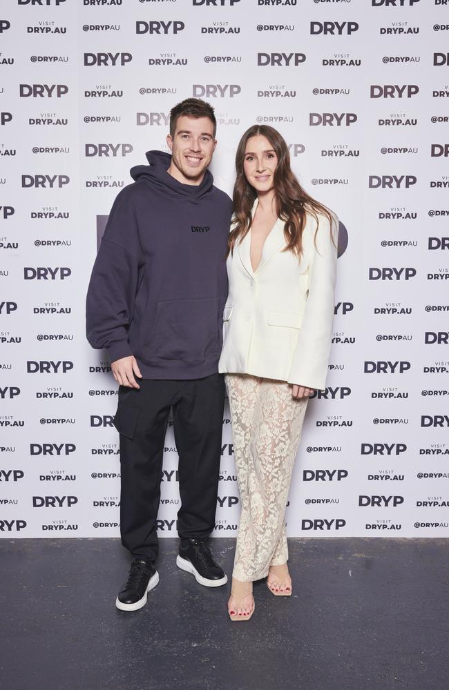 Zach Merrett and Alexandra Bourne. Picture: Farley Webb/Supplied