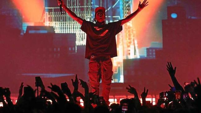 Travis Scott on stage. Picture: FILE