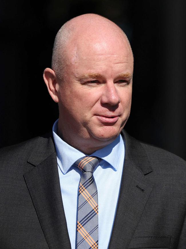 Simon Patterson leaves Latrobe Valley Magistrates' Court on May 2. Picture: AFP