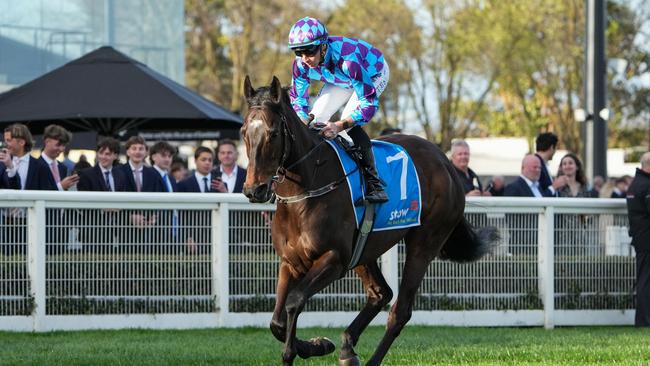 Pride Of Jenni is set for another clash with rival Mr Brightside in Friday night’s Group 2 Feehan Stakes Picture: George Sal/Racing Photos