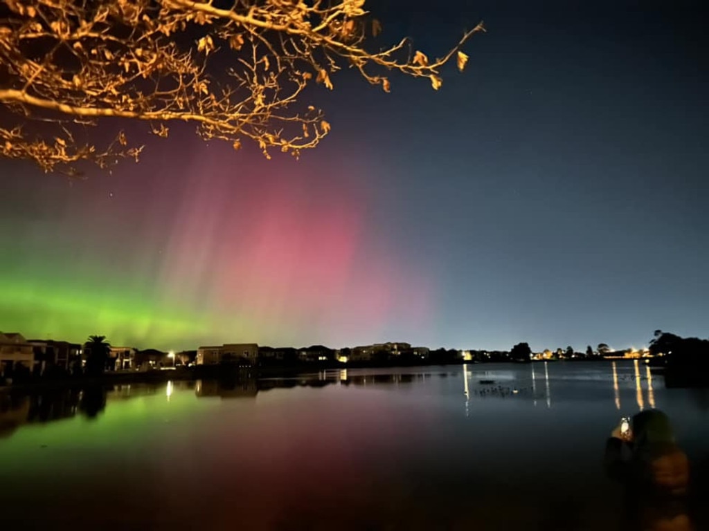 The aurora australis over South Australia. Picture: Imrana Ghufran