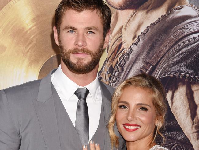 WESTWOOD, CA - APRIL 11: Actor Chris Hemsworth and wife/actress Elsa Pataky attend the premiere of Universal Pictures' 'The Huntsman: Winter's War' at the Regency Village Theatre on April 11, 2016 in Westwood, California. (Photo by Jeffrey Mayer/WireImage)