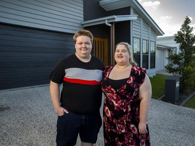 12th June 2020First home buyers Nat and Tayla Leach in Caloundra. Photo: Glenn Hunt / The Australian