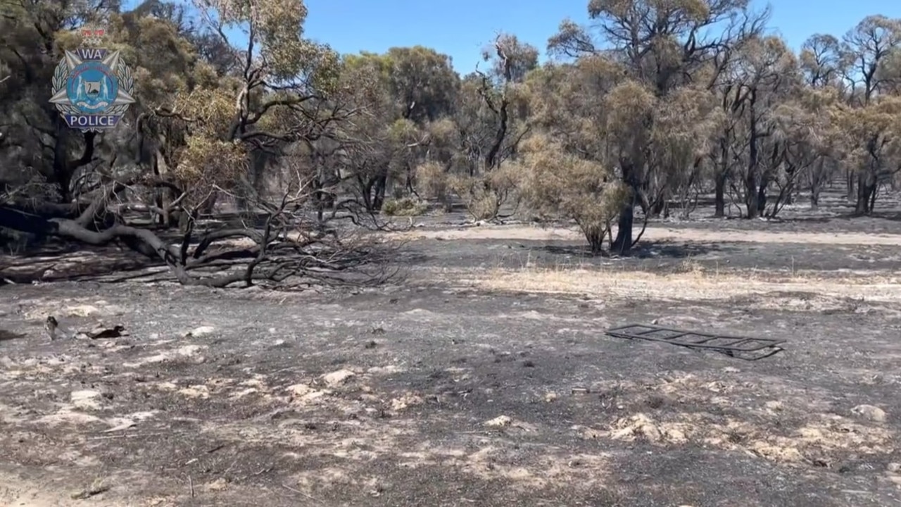 Images of a suspicious fire in Perth's northeast. Picture: WA Police,