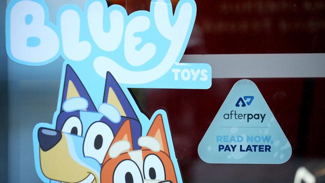 Aussies went nuts for Bluey in 2024, according to Afterpay. Picture: NewsWire / John Gass