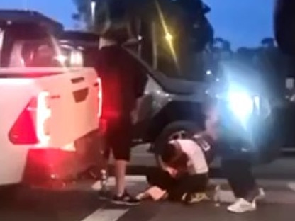 The gory scene of the shootings. Picture: Supplied