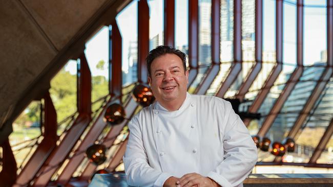 Chef Peter Gilmore at Bennelong restaurant, at Sydney Opera House, where he works as executive chef. Picture:Justin Lloyd
